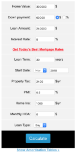 Mortgage Calculator